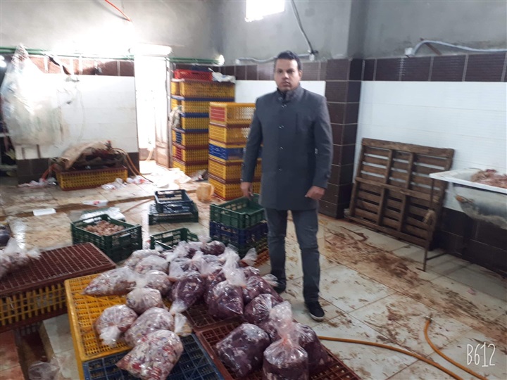 بالصور.. ضبط 200 كيلو «كبد وقوانص» مجهولة المصدرر في بيلا بكفر الشيخ