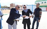نائب محافظ الوادى الجديد تتابع أعمال الإنشاءات بأرض المعارض بالخارجة 