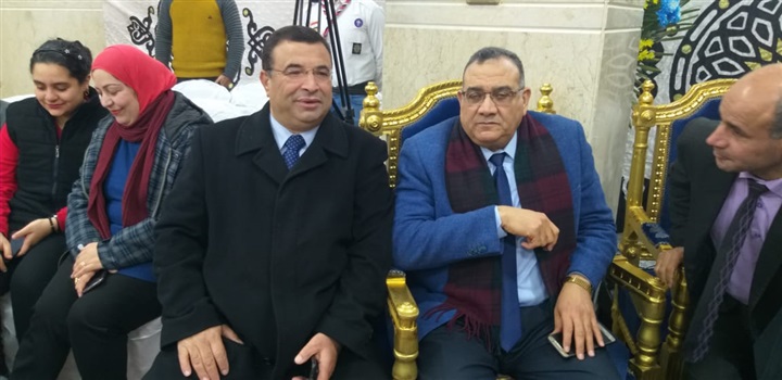 بالصور.. وفد حزب مستقبل وطن بكفر الشيخ يهنيء الأخوة الأقباط بكنيسة القديسة دميانة