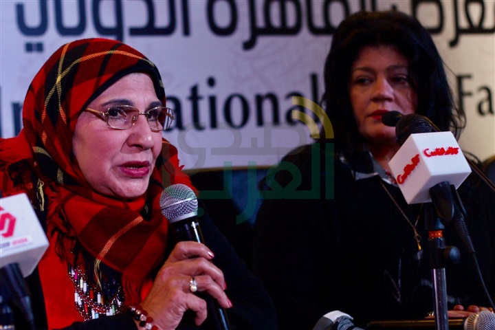 بالصور..  ندوة لأخت سعاد حسني تحكى عن أسرار مقتلها