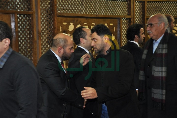 بالصور..  عزاء والد المطرب محمود العسيلى 