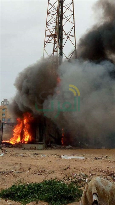 إندلاع حريق ببرج شبكة محمول بالعاشر من رمضان 