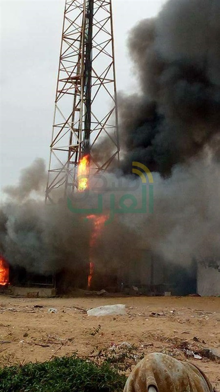 إندلاع حريق ببرج شبكة محمول بالعاشر من رمضان 