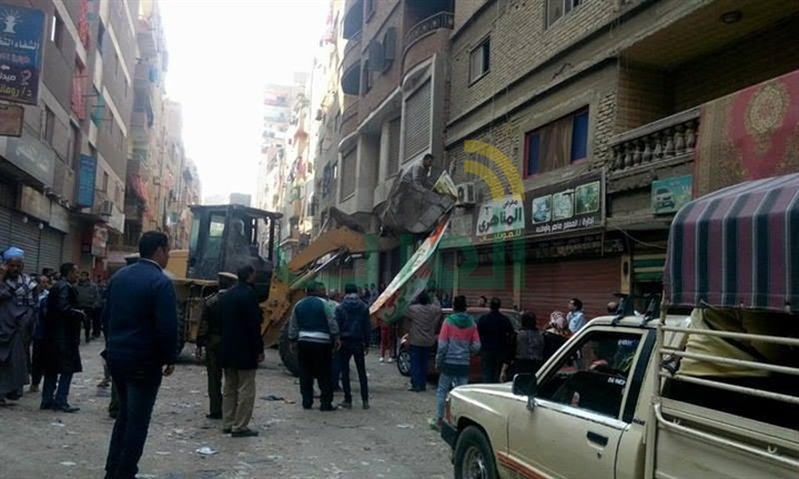 بالصور.. حملة لرفع الإشغالات وإزالة التعديات بالخصوص