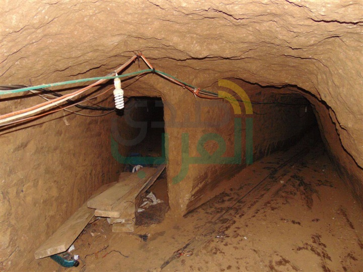 بالصور.. القوات المسلحة تدمر نفقًا رئيسيًا متفرع منه 3 أخرى برفح