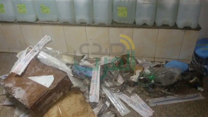 بالصور...حريق محدود بمستشفى بنها الجامعي