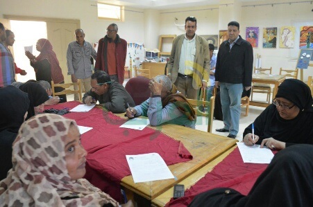 بالصور.. امتحانات محو الأمية بثقافة الأقصر