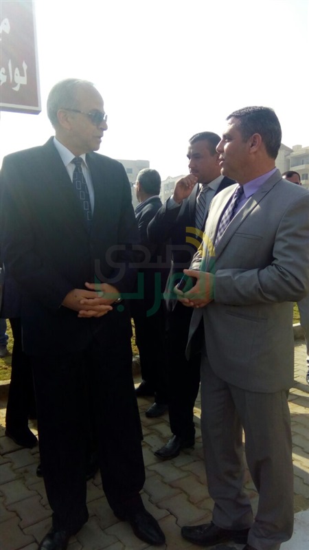 بالصور.. وزير التموين ومحافظ القليوبية يحتفلان بيوم الشهيد مع طلاب العبور