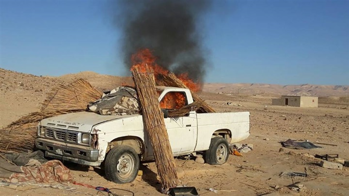قوات إنفاذ القانون بالجيش الثالث الميدانى تواصل ملاحقة العناصر التكفيرية بوسط سيناء