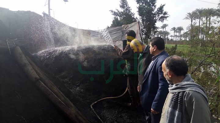 بالصور.. حملة إطفاء مكامير فحم بناحية أجهور بمركز طوخ