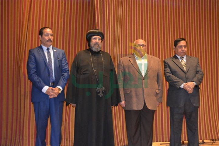 ‎محمد فؤاد فى احتفالية أم الشهيد بجامعة عين شمس
