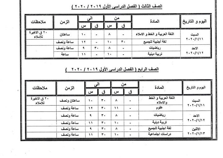 لا تأجيل للامتحانات.. انطلاق امتحانات الفصل الدراسي الأول بمدارس كفر الشيخ غدًا