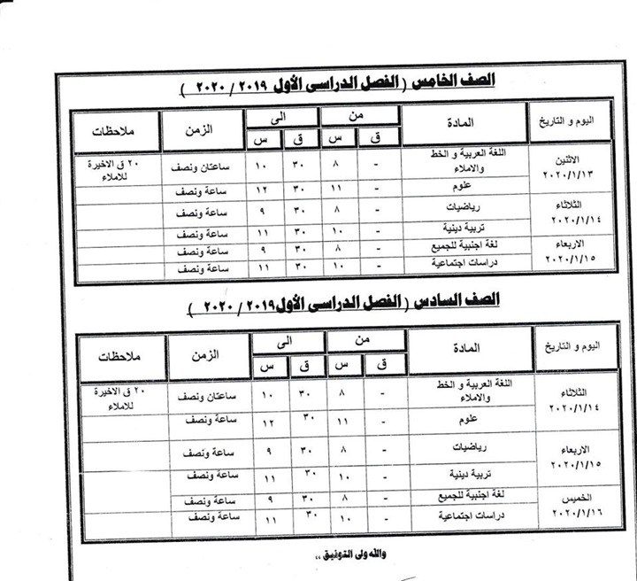 لا تأجيل للامتحانات.. انطلاق امتحانات الفصل الدراسي الأول بمدارس كفر الشيخ غدًا