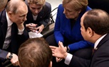 رئيس وزراء إيطاليا ينشر صور مباحثات بين قادة العالم بحضور السيسى فى برلين
