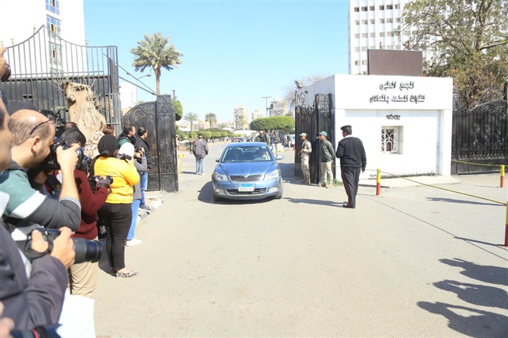 خروج جثمان نادية لطفي من مسجد القوات المسلحة