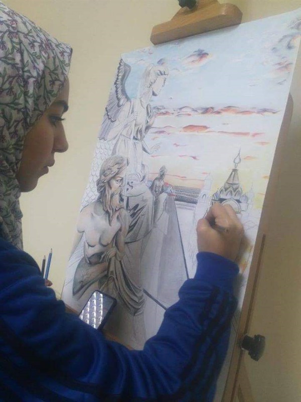 بالصور.. جوالات كفر الشيخ تحصدن المركز الأول وذهبية مسابقة الرسم في أسبوع الفتيات الخامس بجامعة الفيوم
