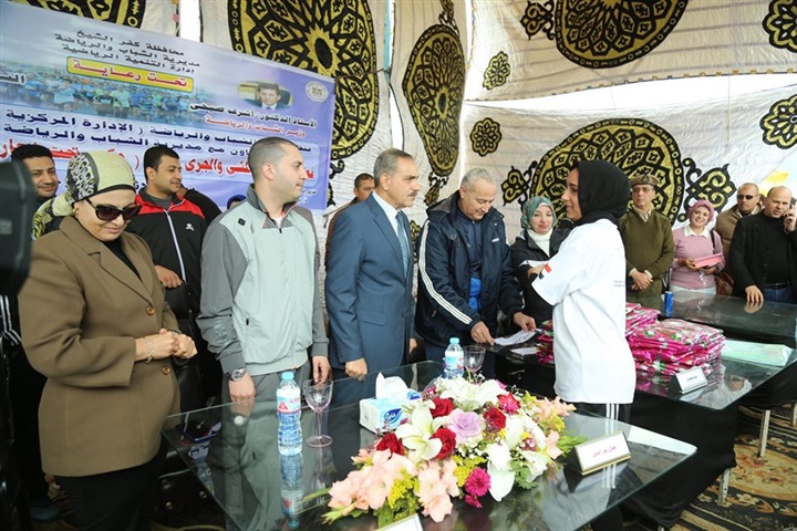 محافظ كفر الشيخ  يكرم الفائزين في ماراثون الجري