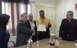 '' رمضان '' يكرم  منتخب العاملين بمديرية التربية والتعليم بالشرقية لكرة القدم لفوزه بالمركز الثاني علي مستوي الجمهورية