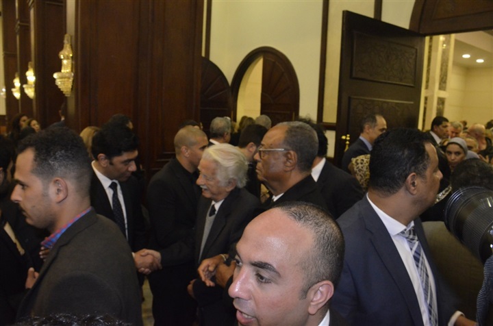 نجوم الفن والرياضة في عزاء الرئيس الأسبق حسني مبارك