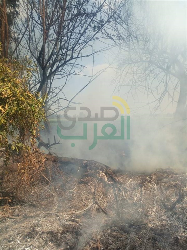 بالفيديو والصور.. إنفجار خط غاز بعزبة شرارة بمدينة بنها 