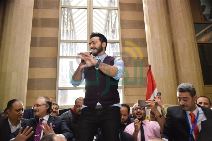 شاهد بالصور.. تامر حسني بمستشفى قصر العيني شاهد بالصور.. تامر حسني بمستشفى قصر العيني