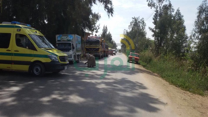 بالصور.. إصابة 6 أشخاص في حادث تصادم بكفر الشيخ
