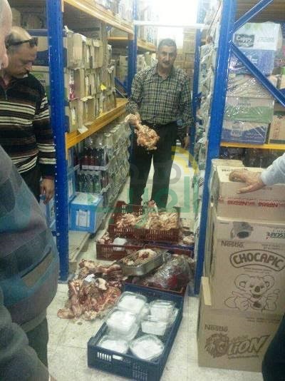 ضبط 2 طن لحوم فاسدة و2 طن دقيق مدعم بالشرقية