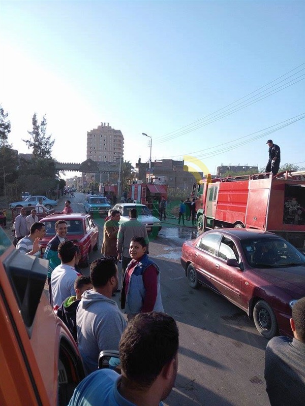 حريق يلتهم 600 طن قش أرز بكفر الشيخ