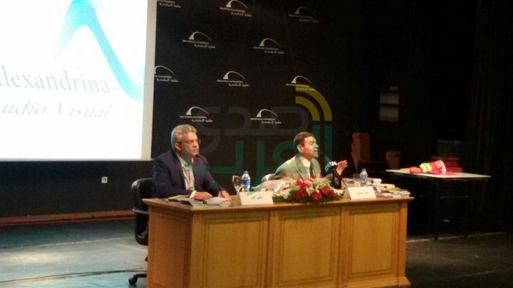 "قصيدتى فى ألحان الزمان" ندوة العميد ناجى أنس بمكتبة الإسكندرية "قصيدتى فى ألحان الزمان" ندوة العميد ناجى أنس بمكتبة الإسكندرية