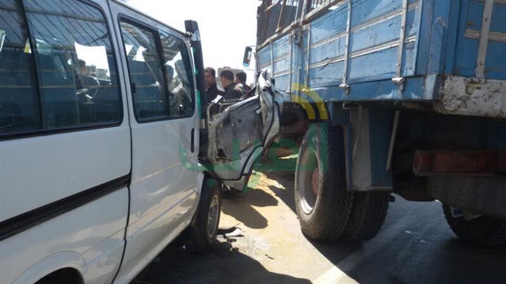 بالأسماء والصور.. إصابة 5 أشخاص في حادث تصادم بكفر الشيخ