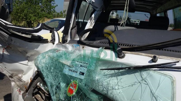 بالأسماء والصور.. إصابة 5 أشخاص في حادث تصادم بكفر الشيخ