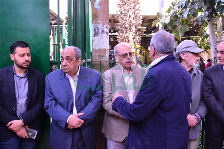  جنازة سمير فريد بمسجد مصطفى محمود
