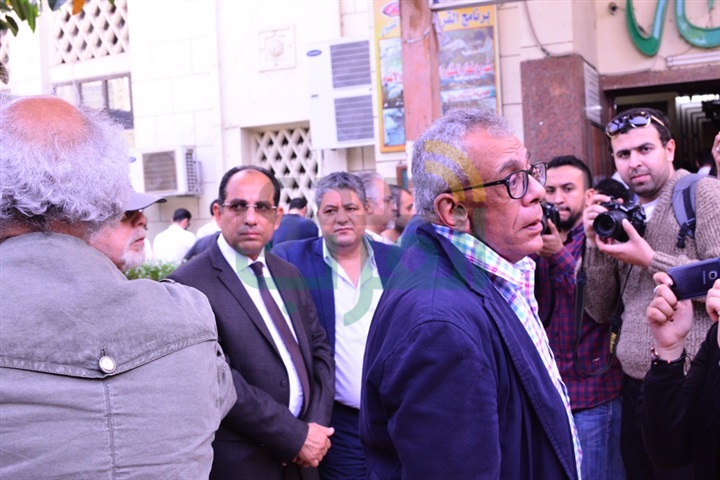  جنازة سمير فريد بمسجد مصطفى محمود