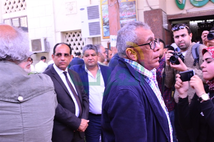  جنازة سمير فريد بمسجد مصطفى محمود