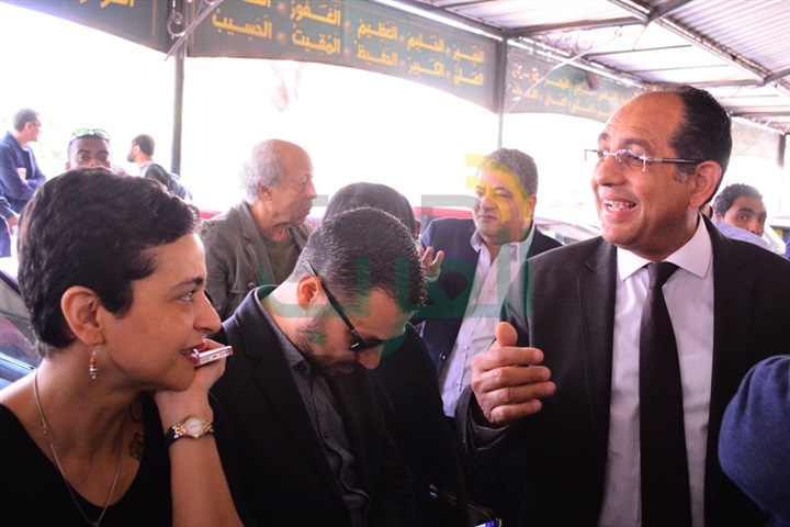  جنازة سمير فريد بمسجد مصطفى محمود