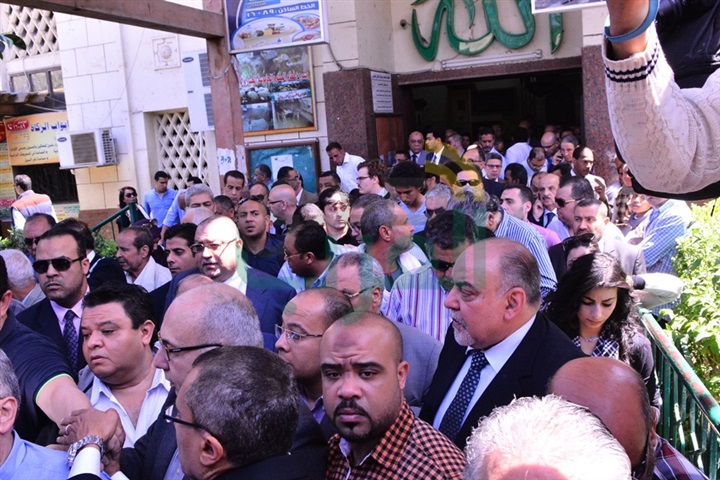  جنازة سمير فريد بمسجد مصطفى محمود