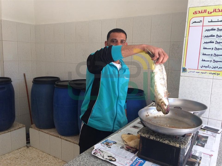 بالصور.. محلات الفسيخ بكفر الشيخ تستعد لشم النسيم