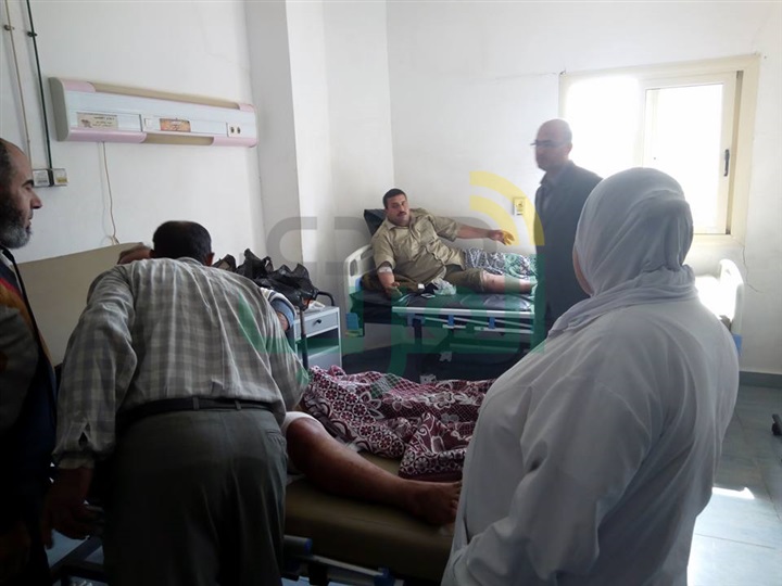 بالصور.. إصابة خفيرين من مركز شرطة بيلا بكفر الشيخ على يد مجهولين