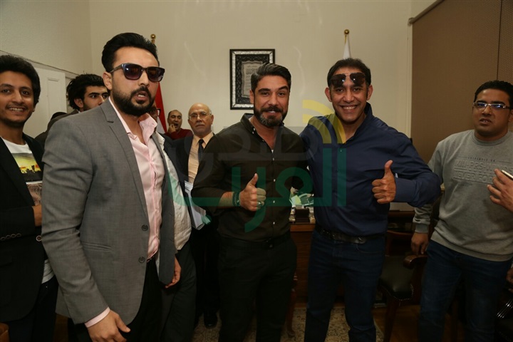 بالصور.. تكريم عمرو مصطفي بجامعة عين شمس بالصور.. تكريم عمرو مصطفي بجامعة عين شمس