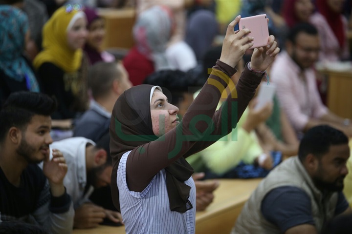 بالصور.. تكريم عمرو مصطفي بجامعة عين شمس بالصور.. تكريم عمرو مصطفي بجامعة عين شمس