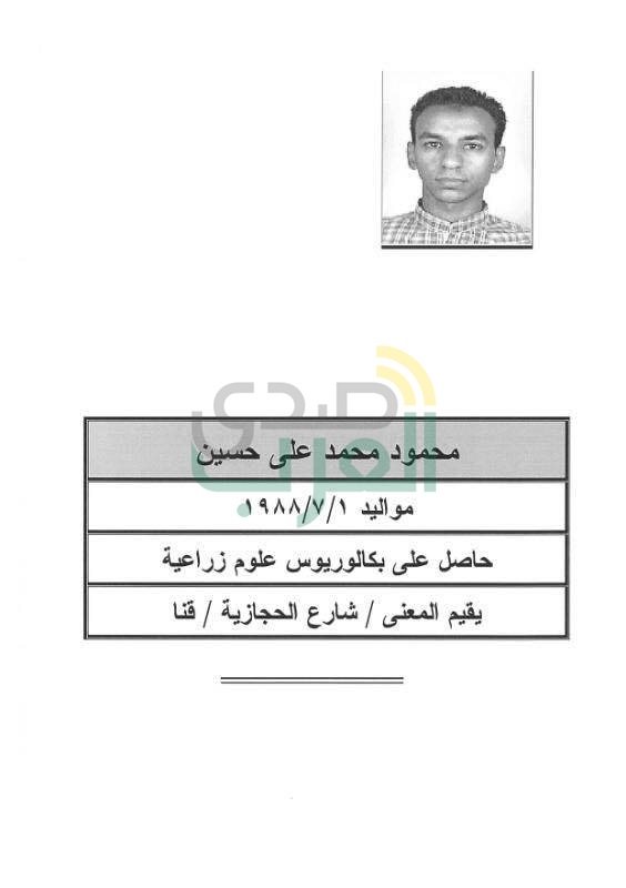 الداخلية تعلن: منفذ تفجير كنيسة الإسكندرية يدعى محمود حسن مبارك عبدالله