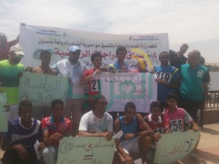 بالصور.. سباق للدراجات الرياضية بمحافظة أسوان 