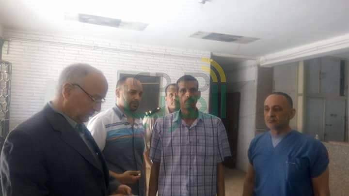 بالصور.. بدء أعمال الترميمات بمستشفى بنها الجامعى
