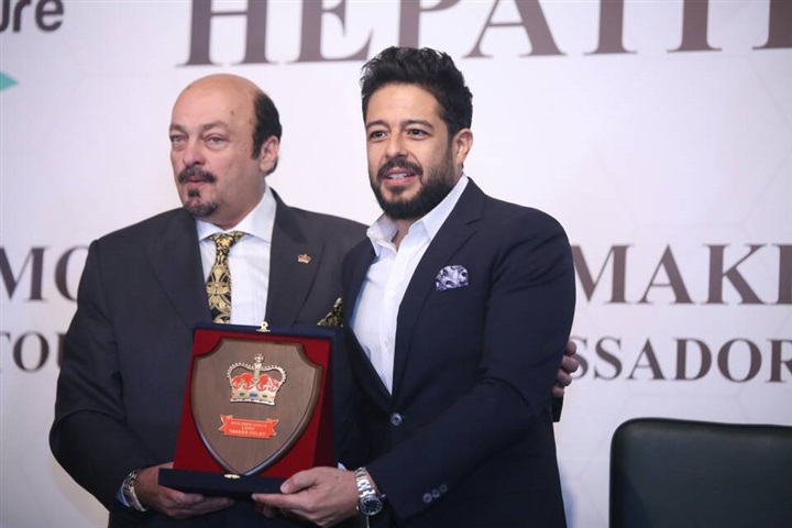  حفل تنصيب محمد حماقي سفيرًا لحملة "عالم خال من فيروس سي"