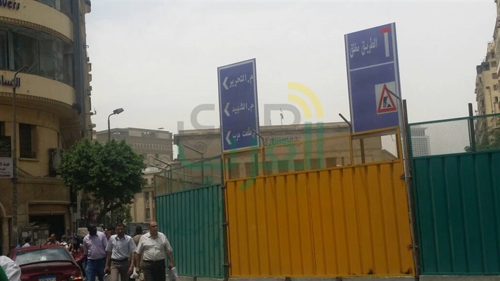بالصور.. تحويلات مرورية بوسط العاصمة بسبب الخط الثالث للمترو 