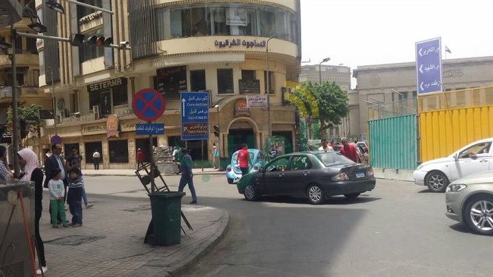 بالصور.. تحويلات مرورية بوسط العاصمة بسبب الخط الثالث للمترو 