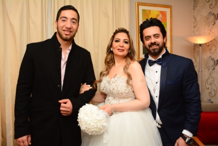 بالصور.. حفل زفاف الفنان محمد عاطف علي لبني الحسيني