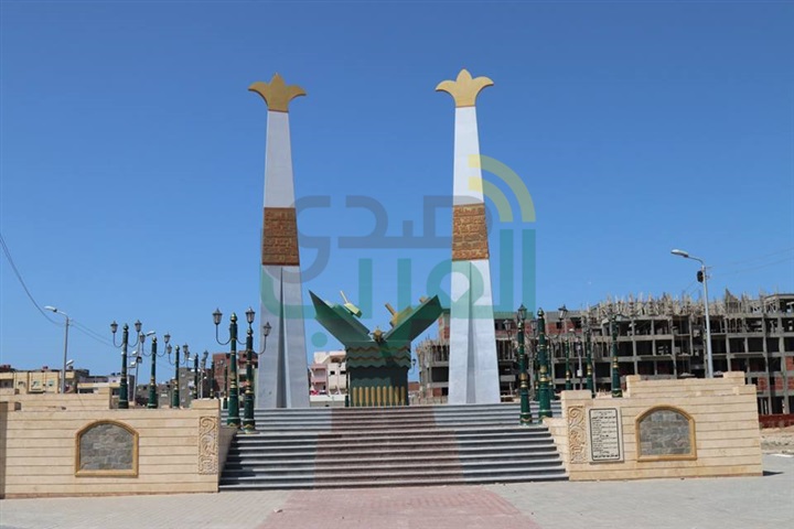 بالصور .. "محرز" و"نصر" يتفقدان النصب التذكارى في برج البرلس