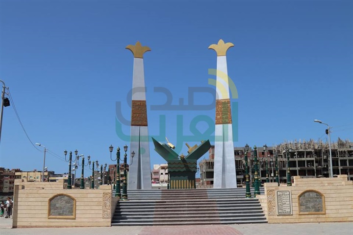 بالصور .. "محرز" و"نصر" يتفقدان النصب التذكارى في برج البرلس
