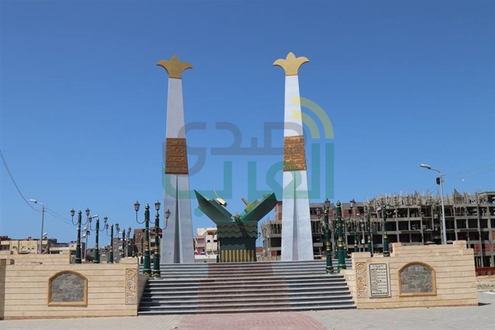 بالصور .. "محرز" و"نصر" يتفقدان النصب التذكارى في برج البرلس